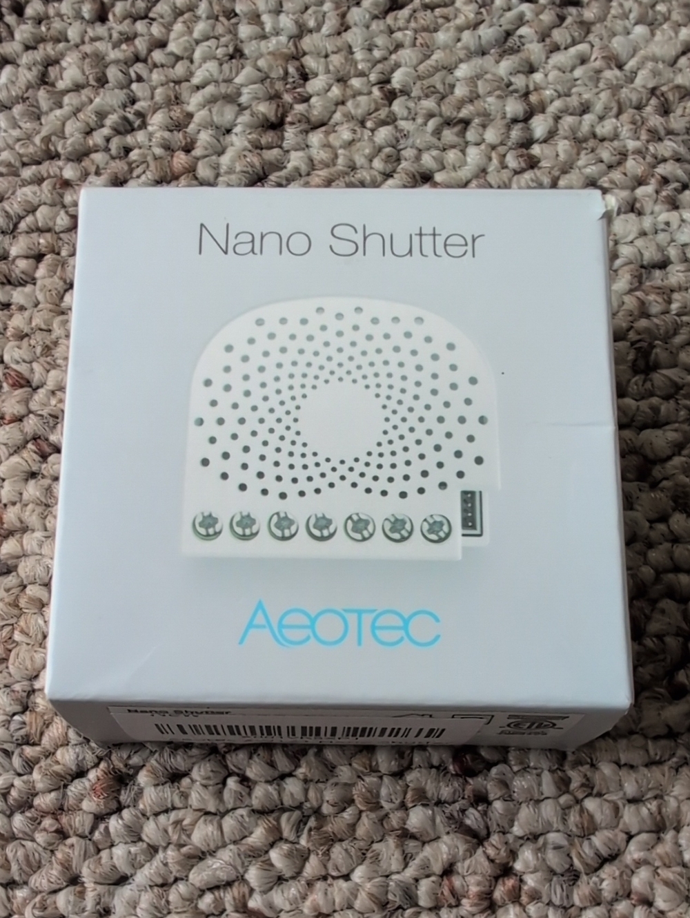 Nano Shutter ZW141 AEOTEC Smart Relay Module - White